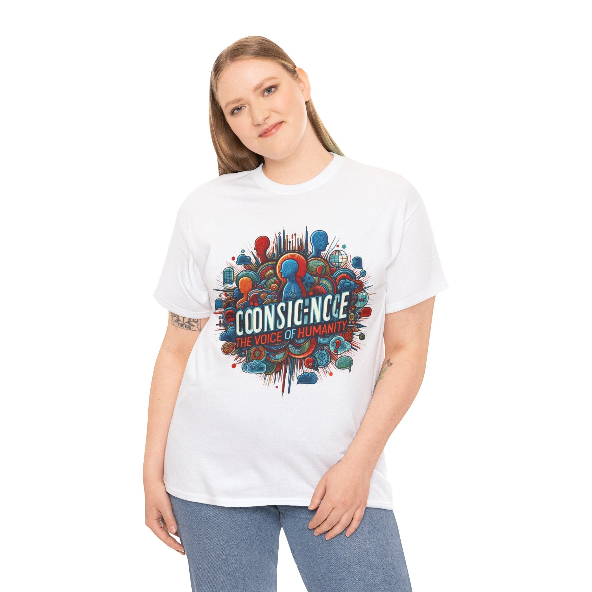 Conscience: The Voice of Humanity T-Shirt - Empower Your Message with Style"