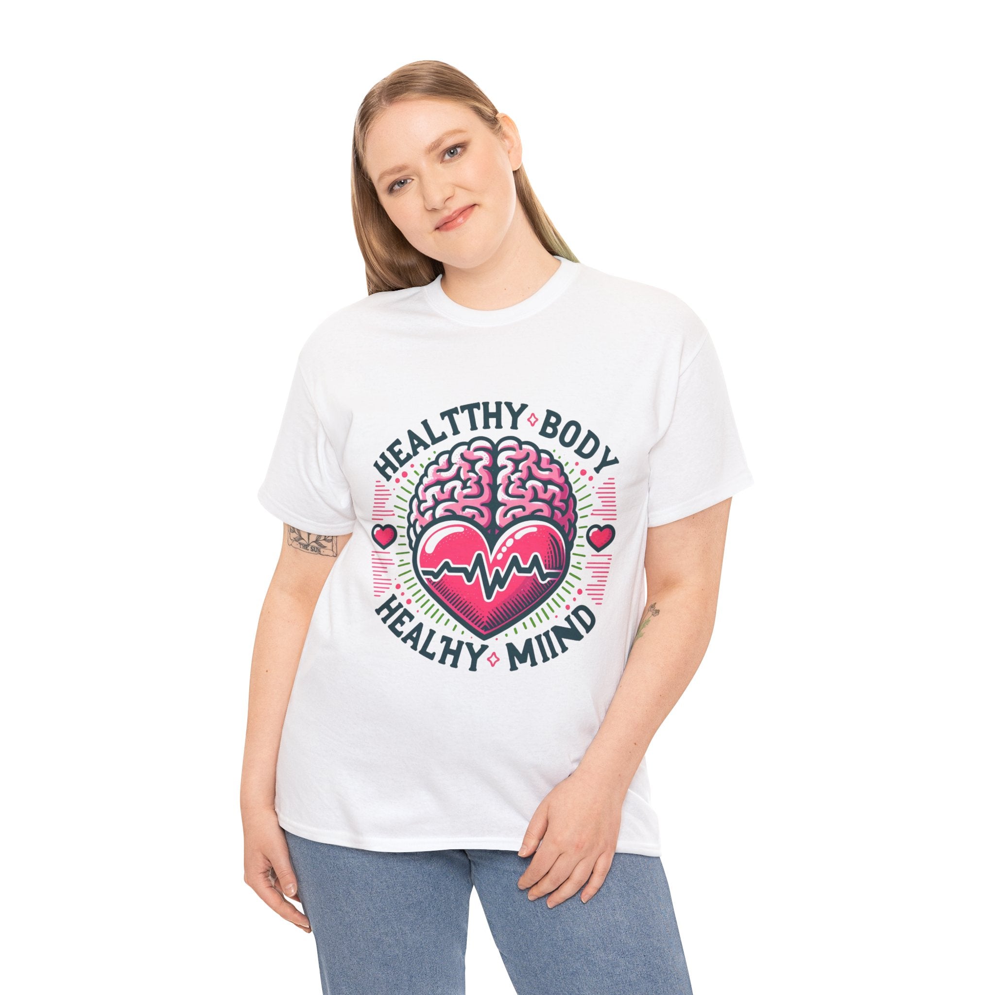 Empower Your Lifestyle with our 'Healthy Body, Healthy Mind' T-Shirt