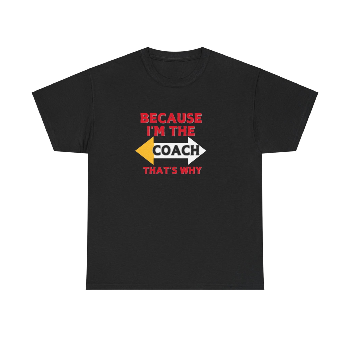 Because I'm the Coach, That's Why – Premium Motivational T-Shirt