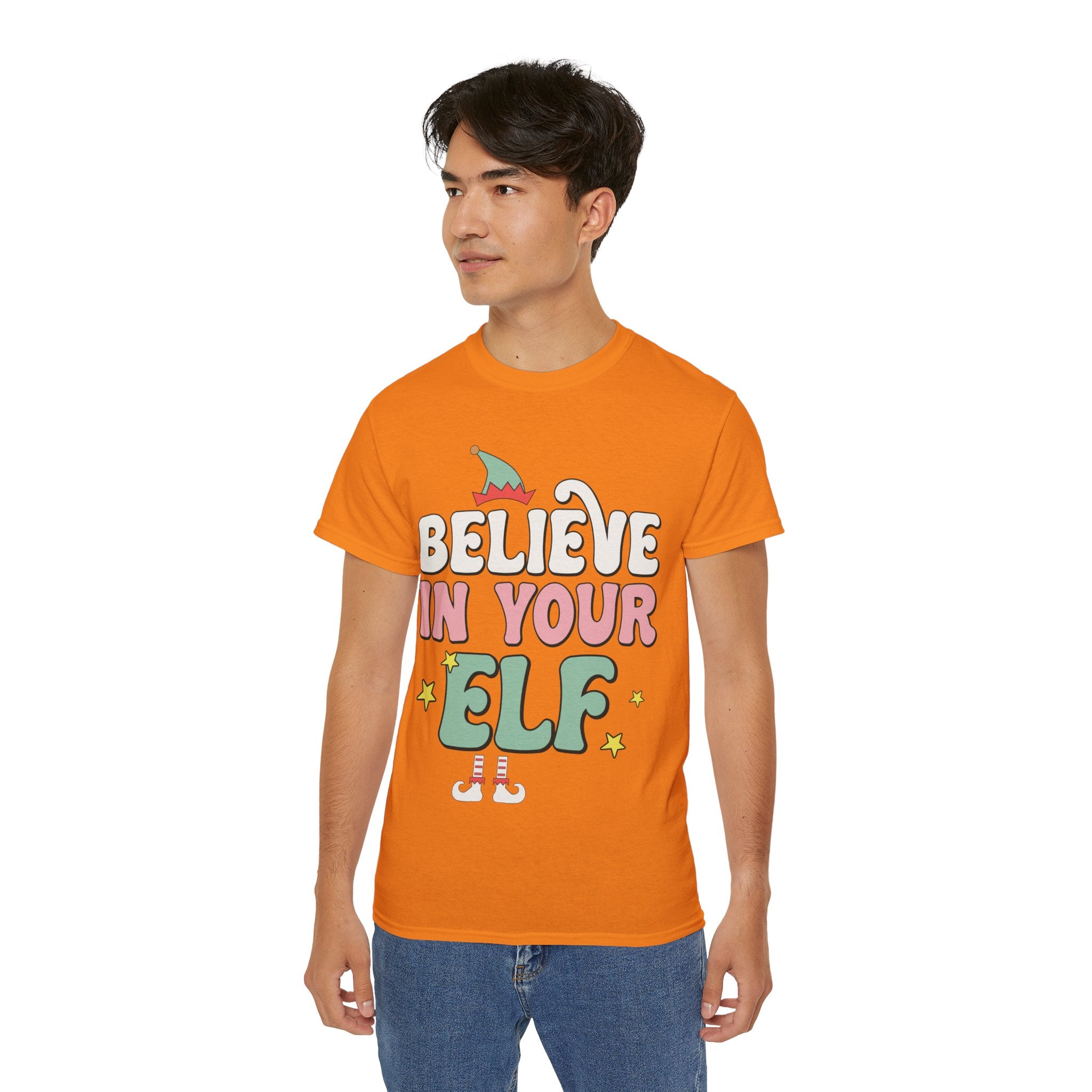 Believe in Your Elf Christmas Tee - Festive Holiday Shirt