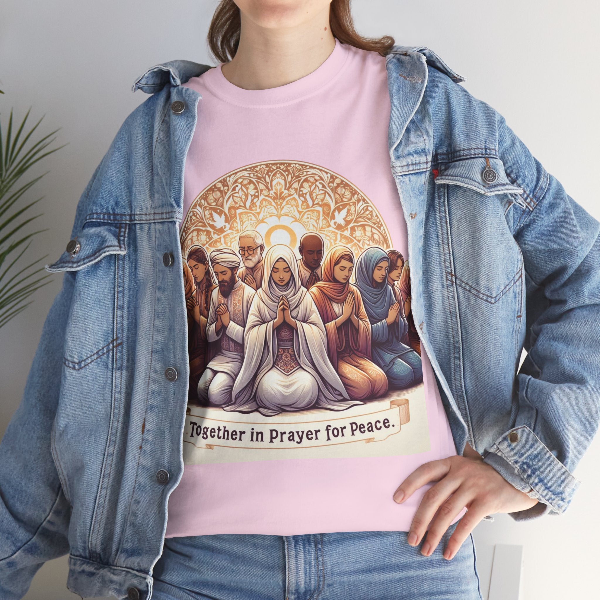 Unity in Prayer for Peace T-Shirt - Spread Hope and Harmony with Every Wear