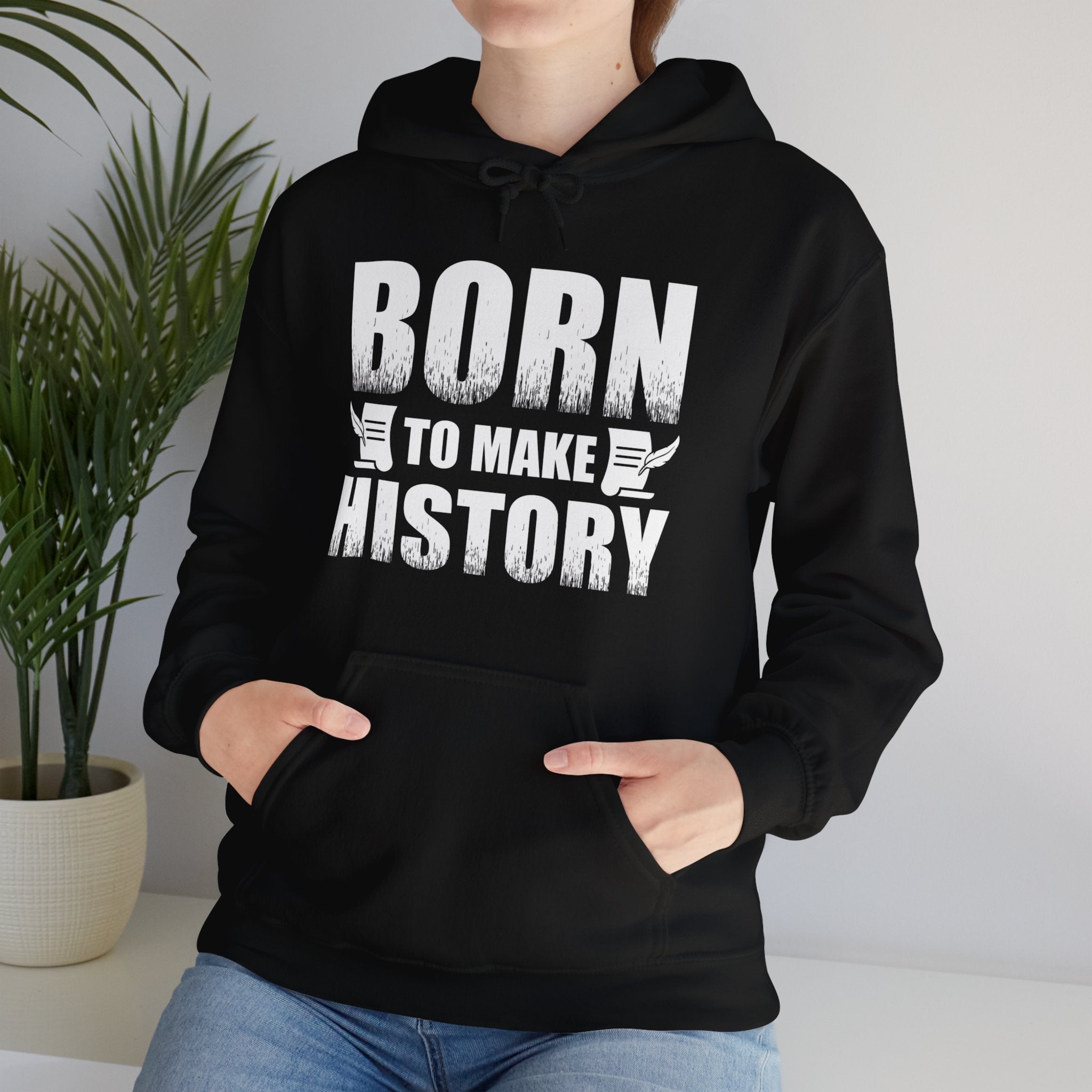 Vintage-Inspired Born to Make History Hoodie – Retro Ice Skating Champion Sweatshirt