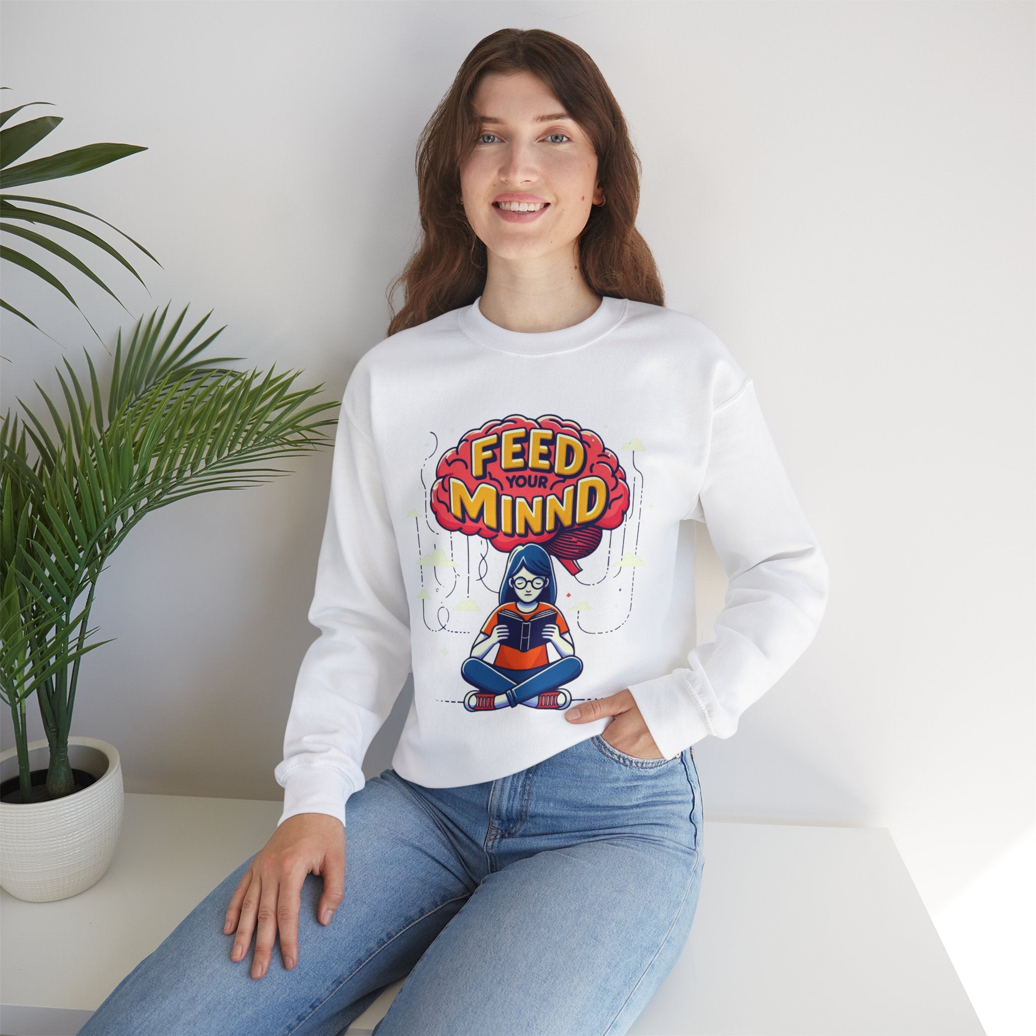 Empower Your Mind Sweatshirt - Inspirational Graphic Print for Elevated Style