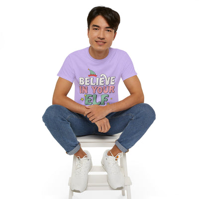 Believe in Your Elf Christmas Tee - Festive Holiday Shirt