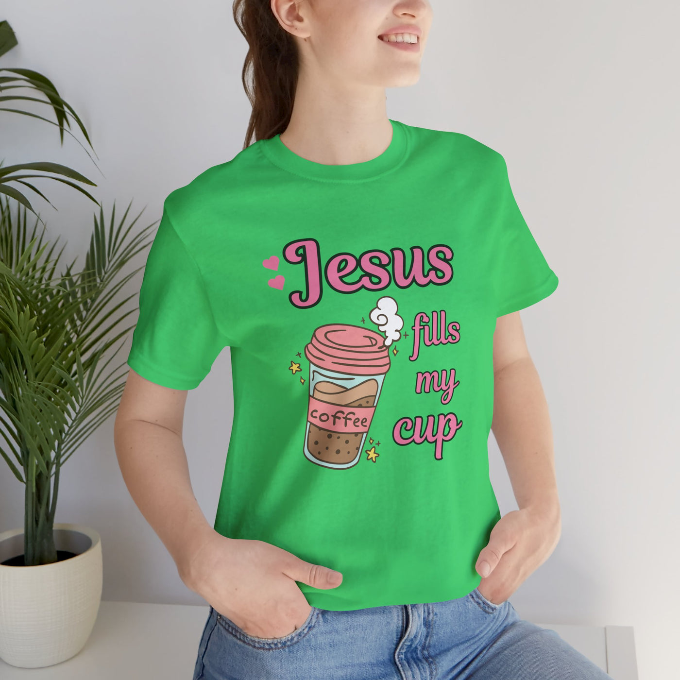 Jesus Fills My Cup - Valentine's Day Christian T-Shirt for Women & Men"