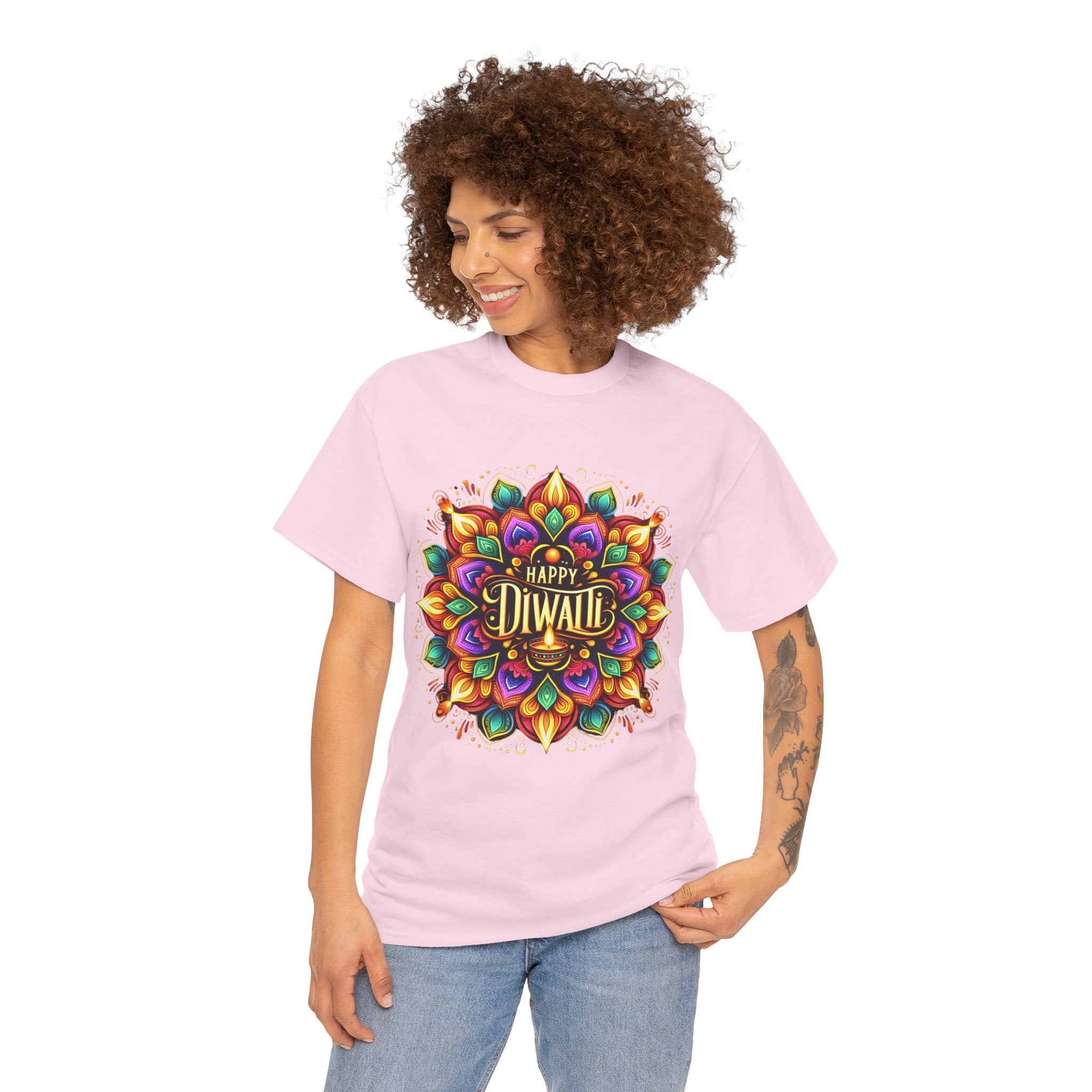 Celebrate Diwali in Style: 'Happy Diwali' T-Shirt for Festive Spirit