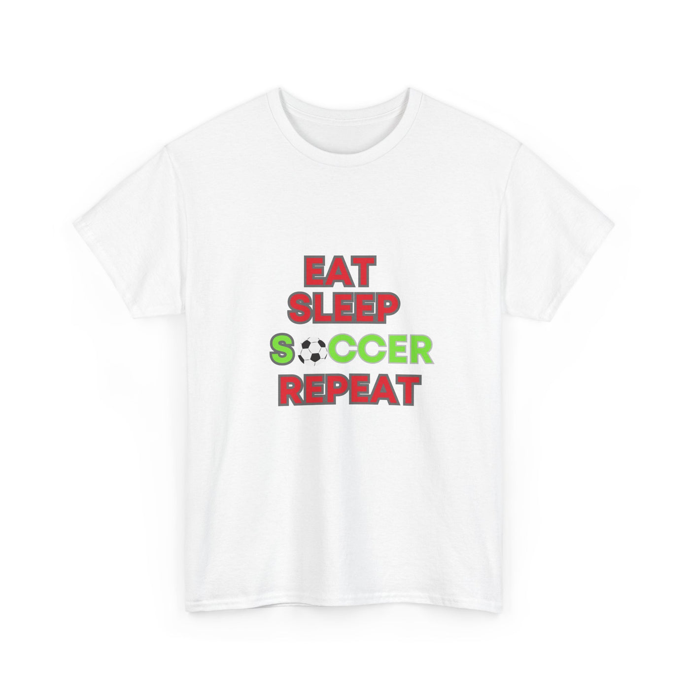 Eat Sleep Soccer Repeat T-Shirt - Perfect Gift for Soccer Enthusiasts