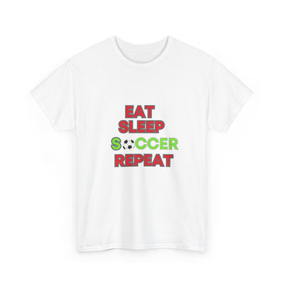 Eat Sleep Soccer Repeat T-Shirt - Perfect Gift for Soccer Enthusiasts