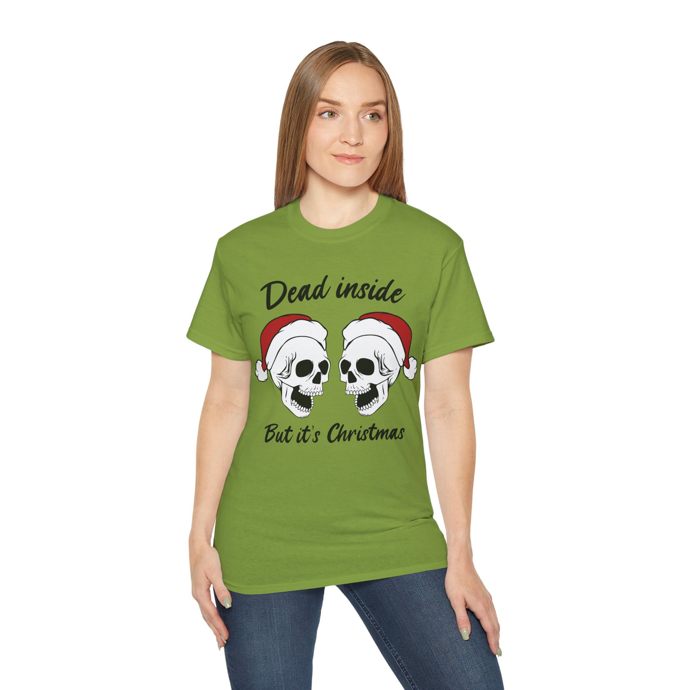 Dead Inside But It's Christmas Tee: Dark Humor Holiday Shirt