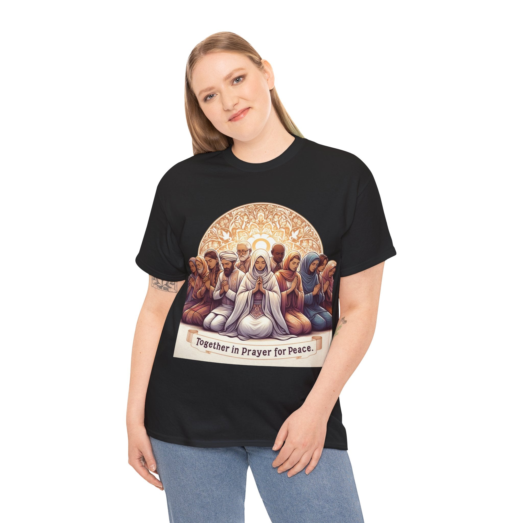 Unity in Prayer for Peace T-Shirt - Spread Hope and Harmony with Every Wear